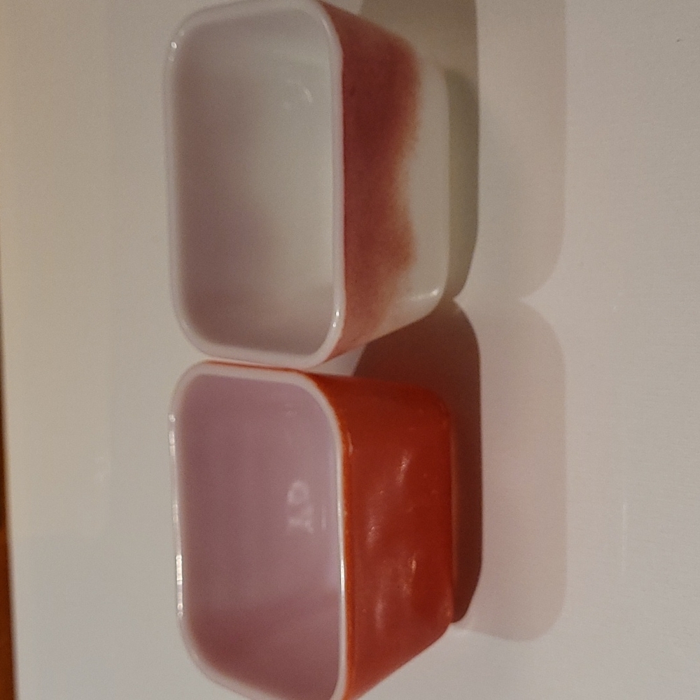 Vintage Pyrex 501-B Refrigerator dish no ild 2set